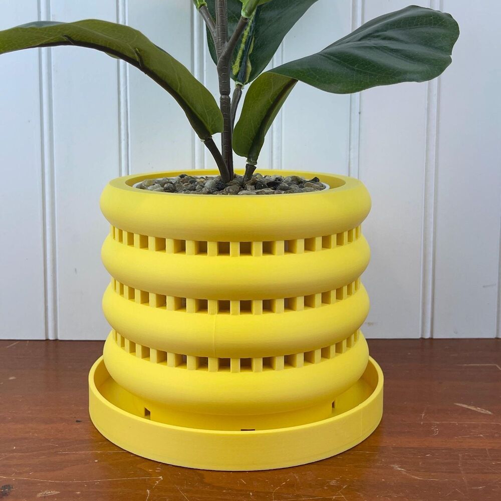 The Ulra Indoor Orchid Planter Pot with Drainage Tray, Modern Planter